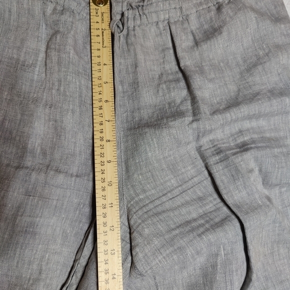 NOT FOR SALE Jones New York 100% linen Top & Pants Suit Set Gray Size XL - Picture 12 of 14